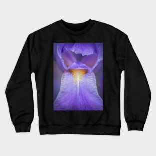 Purple Bearded Iris Close-up Crewneck Sweatshirt